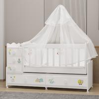 Melina Yıldız 2 Kapaklı Bebek Odası + Yatak + Uyku Seti - Ayıcık